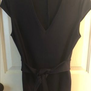 7th Avenue navy blue shirt with tie waist XS